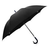 DAVEK ELITE UMBRELLA (Classic Black) - Quality Cane Umbrella with Automatic Open, Strong &