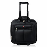 Executive Laptop Roller Bag Wheeled Pilot Case Briefcase Overnight & 15" - 17" Laptop Compartment