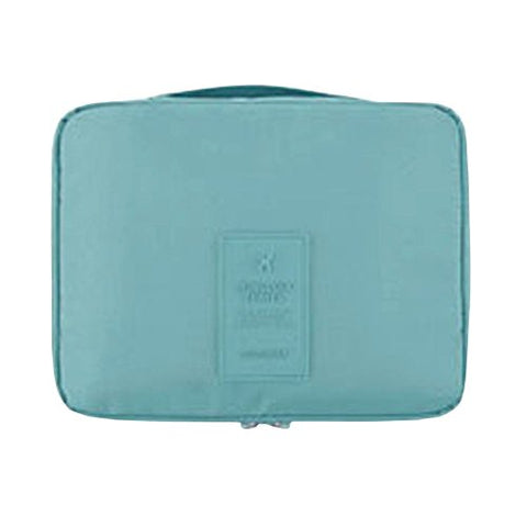 Damara Portable Zipper Business Trip Tidy Bag Organisers Top Handel,Light Blue