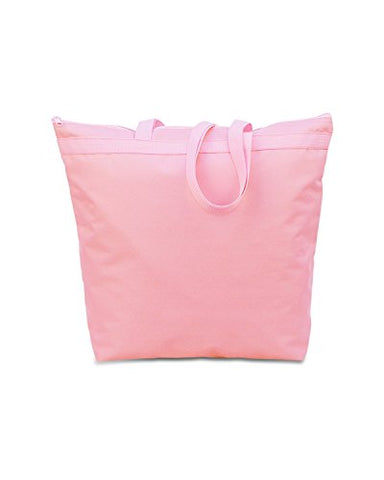 Liberty Bags Recycled Large Tote With Zipper (Light Pink) (One)
