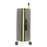 Hurley Suki Hardside Spinner Check In Luggage 29", Light Grey/Neon