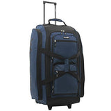 Wrangler Wesley Rolling Duffel Bag, Navy Blue, Large 30-Inch