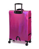 it Girl 21.5" Spellbound 8 Wheel Holographic Lightweight Expandable Carry-on, Silver