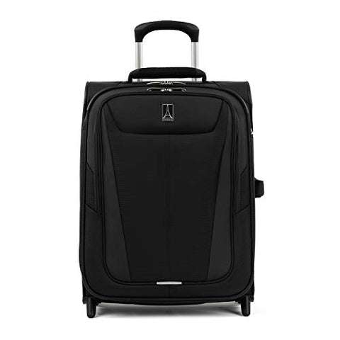 Travelpro Maxlite 5-Softside Lightweight Expandable Upright Luggage, Black, Carry-On 20-Inch