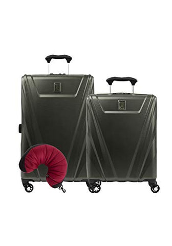 Travelpro Maxlite 5 Hardside 3-Pc Set: Int'L C/O And Exp. 25-Inch Spinner With Travel Pillow (Slate