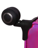 it Girl 30.9" Spellbound 8 Wheel Holographic Lightweight Expandable Spinner, Silver