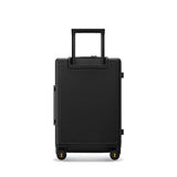 LEVEL8 Elegance Matte Carry-On Luggage, 20” Hardside Suitcase, Lightweight PC Matte Hardcase Spinner Trolley for Luggage, TSA Approved Cabin Luggage with 8 Spinner Wheels- Black, 20-Inch Carry-On