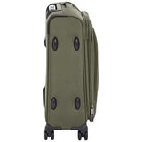 AmazonBasics 2 Piece Expandable Softside Spinner Luggage Suitcase With TSA Lock And Wheels Set - Olive