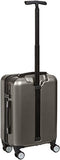 AmazonBasics Metallic Hardshell Carry-On Spinner Luggage Suitcase with TSA Lock - 20 Inch, Graphite