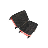 Mia Toro Italy Fibre Di Carbonio Moderno Hardside 24 Inch Spinner Luggage, Yellow