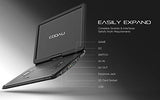 COOAU 17.9" Portable DVD Player with 15.6" Large Swivel Screen, 6 Hrs Long Lasting Built-in Battery, Region Free, Stereo Sound, with Remote Controller,SD+USB+AVin+AVout+Earphone Port. Black