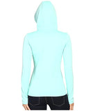 North Face Womens W FAVE HALF DOME FULL ZIP HOODIE, Ice Green/Asphalt Grey, S