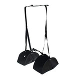Transser - Airplane Footrest, Portable Adjustable Height and Hammock Separated Design, Prevent Swelling and Soreness, Provides Relaxation and Comfort, US Stock, Shipping From CA. (Black)