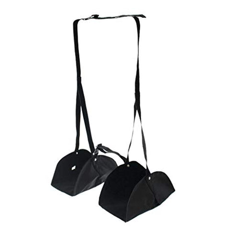 Transser - Airplane Footrest, Portable Adjustable Height and Hammock Separated Design, Prevent Swelling and Soreness, Provides Relaxation and Comfort, US Stock, Shipping From CA. (Black)