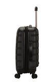 Rockland Luggage Melbourne 20 Inch Expandable Abs Carry On Luggage, Black, One Size