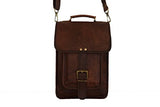 Vintage Craft Real Brown Leather Satchel 13" Macbook / Laptop Messenger Bag