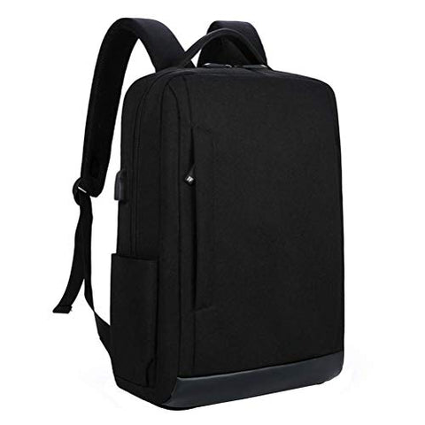 TRE Deluxe Black Waterproof Laptop Backpack 15 Inch Travel Gear Bag Business Trip Computer Daypack Double Laptop Compartment (Color : A9)