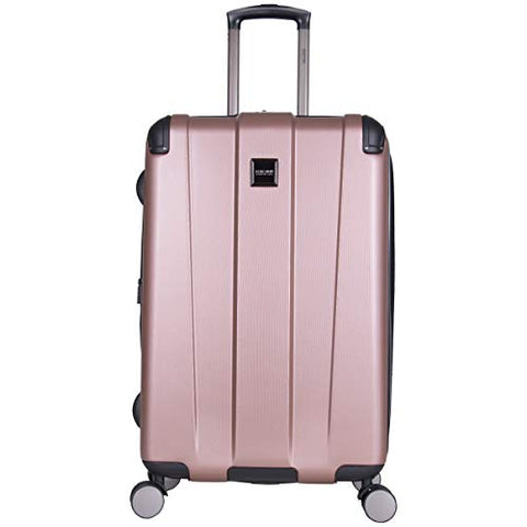 Kenneth Cole Reaction Continuum 24" Hardside 8-Wheel Expandable Upright Checked Spinner Luggage, Rose Gold