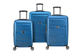 DELSEY Paris Delsey Comete 2.0 3-Piece Luggage Set, Steel Blue