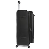 Perry Ellis Men'S Tribute Carry On/Check In Spinner Luggage Set, Black