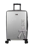 BCBGeneration Luggage Hardside 3 Piece Suitcase Set with Spinner Wheels (One Size, Urban Bohemia Silver)