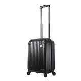 Mia Toro Italy Rotolo Hardside Spinner Carry-on, Black