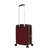 Chariot 20" Lightweight Spinner Carry-On Hardside Suitcase Luggage, Wine