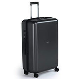 Delsey Pluggage 28" Hardside Spinner Upright Checked Luggage (Black)