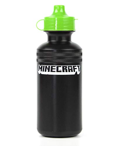 Minecraft Womens Screw Water Bottle Black Creeper, Zombie - One
