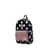 Herschel Kids' Heritage Backpack, Polka Dot Black and White/Ash Rose, 9L