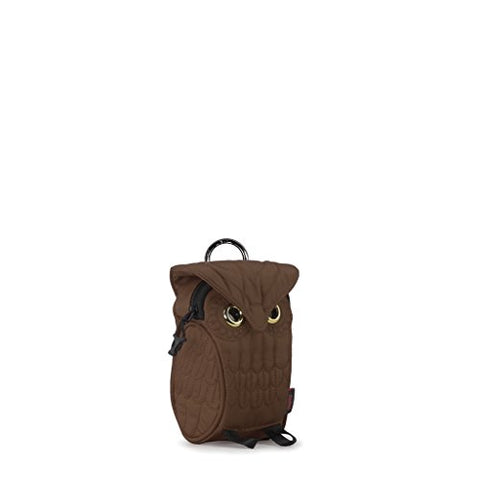 Darling'S Baby Owl Multi-Purpose Pouch Waist Bag + Lanyard & Metal Buckle Chocolate