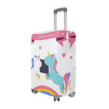 GIOVANIOR Love Rainbow Unicorn Luggage Cover Suitcase Protector Carry On Covers
