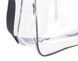 Deluxe Clear Bag | Extra Large Lunch Box with Adjustable Straps & Handles | Tote Container for