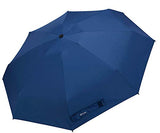 Fidus Upgraded Mini Travel Sun&Rain Windproof Umbrella - Lightweight Folding Compact Portable Parasol Outdoor Umbrellas for Men Women-Navy