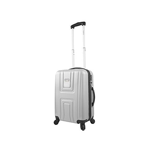 Viaggi Turin Hardside Spinner Carry-On Sleeve, Silver, One Size