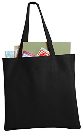 Port & Company Luggage-And-Bags Polypropylene Tote Osfa Black
