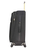 Steve Madden Luggage Large 28" Expandable Softside Suitcase With Spinner Wheels (Rockstar Black, 28in)