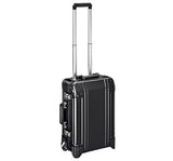 Zero Halliburton Geo Aluminum Carry-on 2 Wheel Travel Case (BLACK)