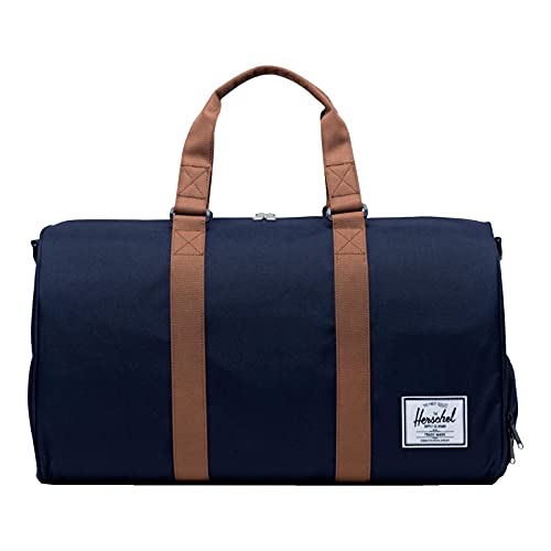 Herschel Novel Duffel Bag, Peacoat/Saddle Brown, Classic 42.5L