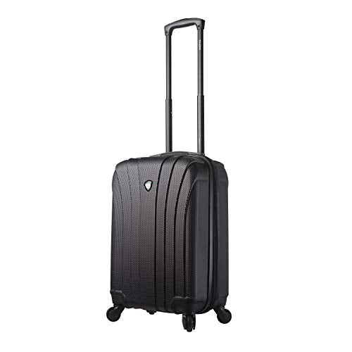 Mia Toro Italy Nicosia Hardside Spinner Carry-on, Black