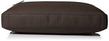Calvin Klein Men'S Nylon With Saffiano Trim Slim Attache, Dark Chocolate Brown