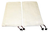 Earthwise Shoe Storage Bags 100% Cotton With Drawstring For Men And Women In Natural Great For