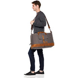 AmazonBasics Canvas Duffel Bag, Grey
