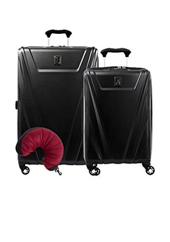 Travelpro Maxlite 5 Hardside 3-PC Set: Carry-On and 29-Inch Spinner with Travel Pillow (Black)