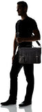 Heritage Travelware Colombian Leather Dual Compartment 16" Flapover Laptop Portfolio, Black