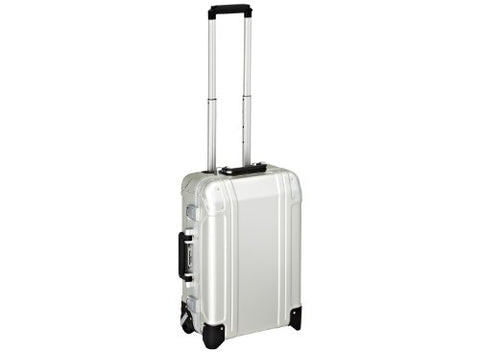 Zero Halliburton Geo Aluminum Carry On 2 Wheel Travel Case, Silver, One Size