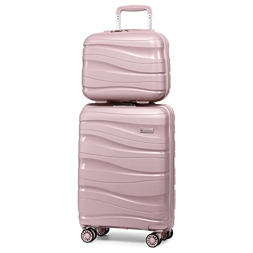 Protege 3-Piece Pink Luggage Set, Upright 24 in, Duffel 22 in, Boarding Bag  14 in 