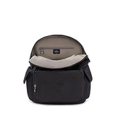 Kipling Women's City Pack Medium Backpack, Black Noir, 10.5"L x 14.5"H x 6.75"D