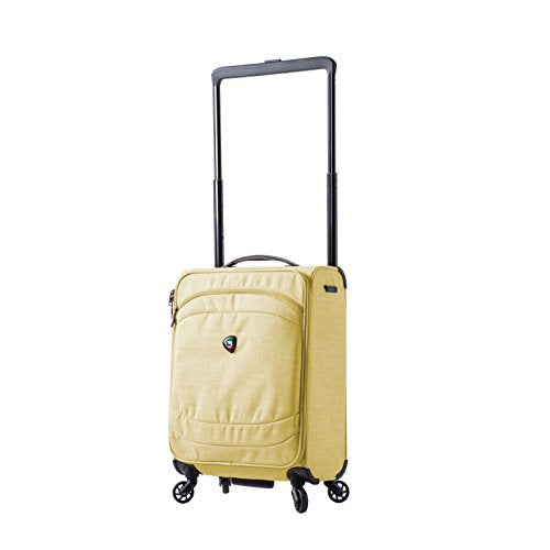 Mia Toro M1127-20In-Lim Italy Kitelite Strato Softside Spinner 20" Carry-On, Yellow