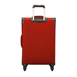 Skyway Mirage 2.0 24-inch 4-Wheel Spinner Luggage, True Red